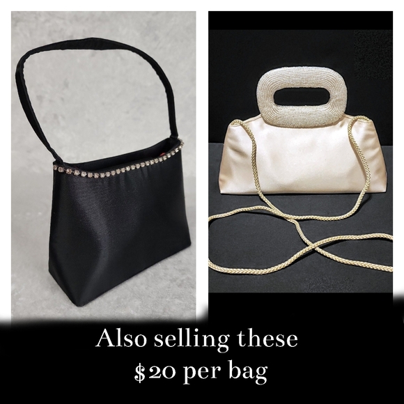 Bnwt (XL) sheer bodice w/gems in fish style gown w/1 shoulder + carry bag $259 - Picture 14 of 14